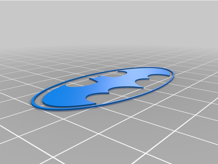 Batman logo ornamento steven786 3d print model - Mito3D