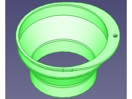 Mason Krug Trichter Messing Ring 3d print model - Mito3D