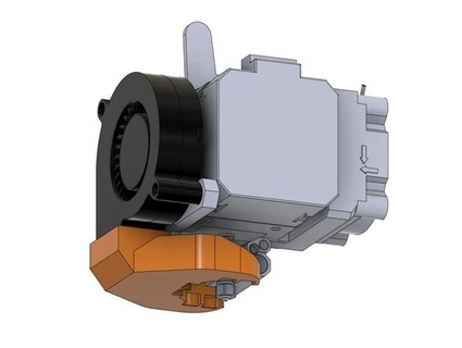 Bondtech LGX ventilador duto prusa hugonl30 3d print model - Mito3D