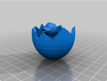 duck hatching boblychopper 3d print model - Mito3D