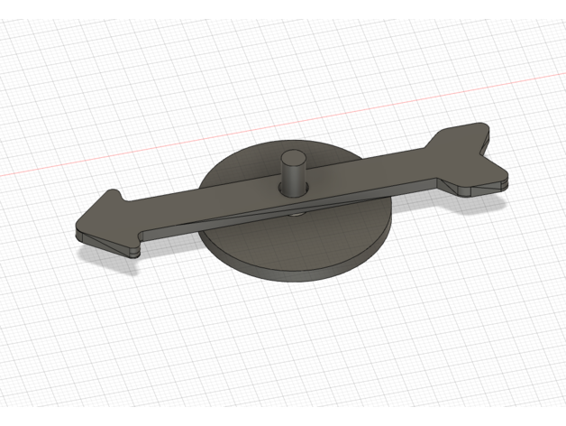 yazı tahtası oyun spinner ok mrkpmntl 3D print model - Mito3D