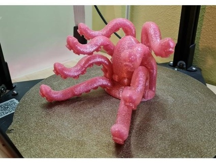 octopus fountain pen holder stand chirpy8 3d print model - Mito3D