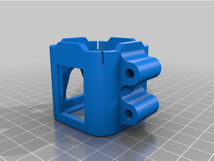 sleeve-style gopro session mount apex iflight screech - uses 20mm standoffs nerdcopter 3d print model - Mito3D