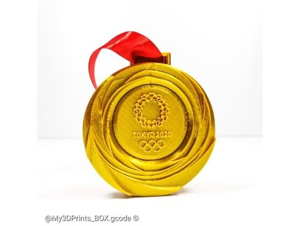 tokyo 2020 olympic medal - remix my3dprints box 3d print model - Mito3D