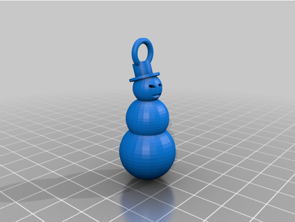 snowman ornament storm22 3d print model - Mito3D