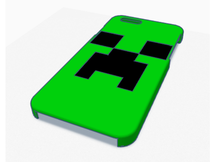 i phone 7 Minecraft rampicante Astuccio guaina 3d print model - Mito3D