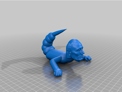 creepy crawling man 24kkjjohnson 3d print model - Mito3D