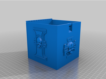 warhammer 40k ispirato gitterboxes intruso alieno 3d print model - Mito3D