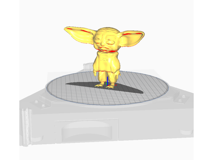 Jeune yoda étoile guerres figurine connaisseur cerveau 3d print model - Mito3D