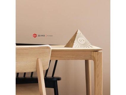 piramit stilize Kutu 3d değirmen 3d print model - Mito3D