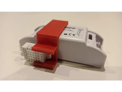 sonoff Basic am2302 Sensor Halter Unterstützung mkjustuk 3d print model - Mito3D