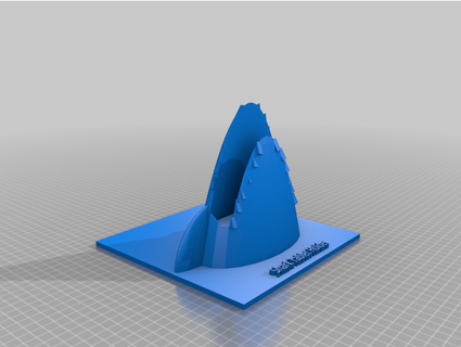 shark tablet holder jdragon8 3d print model - Mito3D