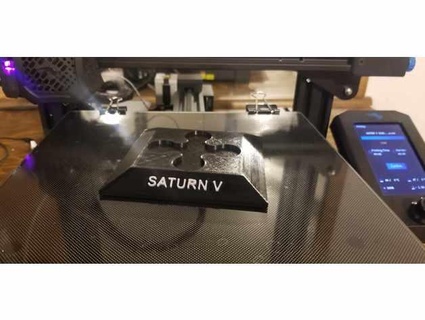 base saturn v - seperate letters jmanwork 3d print model - Mito3D