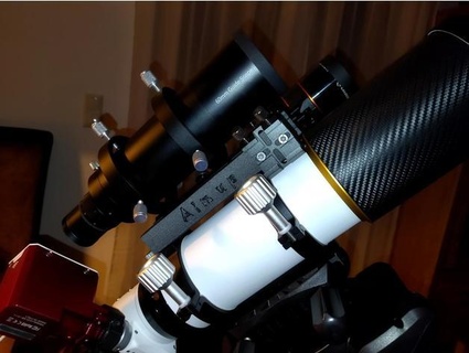 telescope piggyback saddle crooked noozle 3d print model - Mito3D
