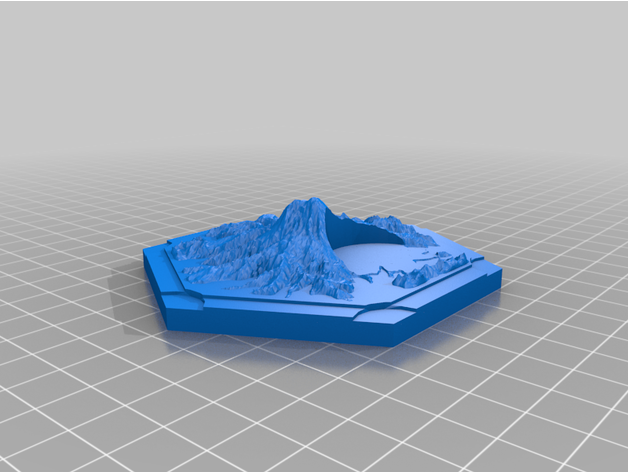 mt più piovoso topo piastrella mooseorama 3D print model - Mito3D