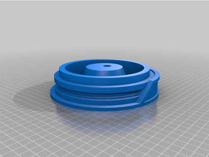 niedrig Profil Base Stand Replik Glas Creepyboris 3d print model - Mito3D