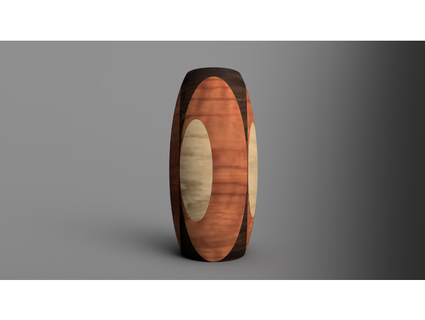 woodturning vase 02 lichtzeichenanlage 3d print model - Mito3D