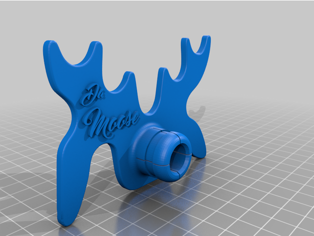 moose head billiard bridge cybercanvas 3D print model - Mito3D