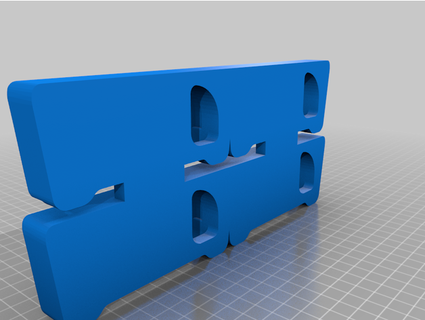 joy con poignée fusionné 4 ways bleu marineboss 3d print model - Mito3D