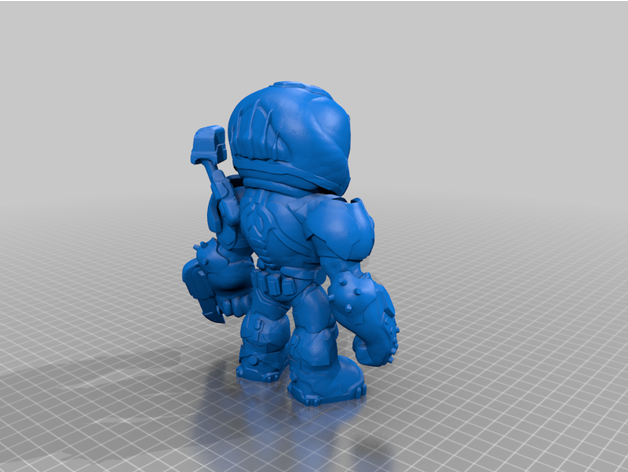 doom slayer collectible v2 3dasaxolotl 3D print model - Mito3D