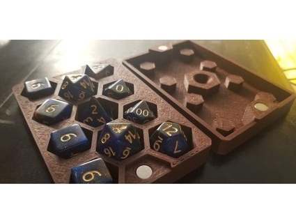 collector's dice box - kraken 12pc set grandhumorist 3d print model - Mito3D