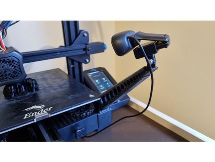 logitech webcam adattatore ender3v2 braccio stutravers 3d print model - Mito3D