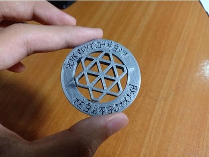 Filatura fiocco neve moneta anno regalo lymaker 3d print model - Mito3D