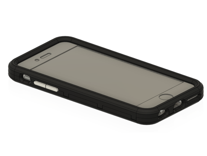 paramétrico iphone 6 caso funda cubo rotación 3d print model - Mito3D