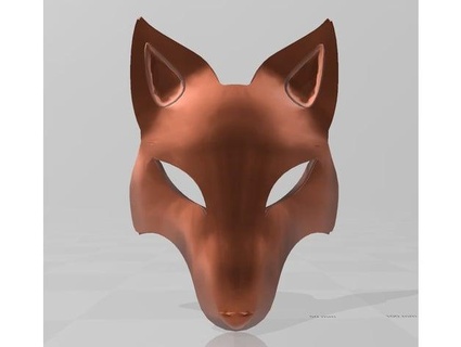 fox mask zatamite 3d print model - Mito3D