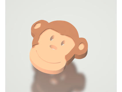 monkey head bambamcam2008 3d print model - Mito3D
