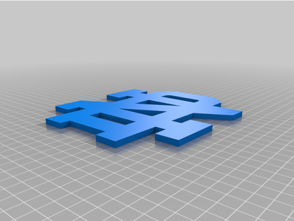 notre Dame Universität Logo 3dslabster 3d print model - Mito3D