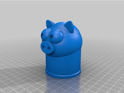 piggy towball cover plezzer 3d print model - Mito3D