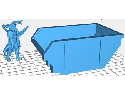 öffnen Müllcontainer 28mm Rahmen Tolemykus 3d print model - Mito3D