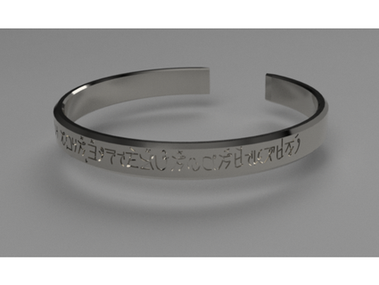 bracelet strange language lymaker 3d print model - Mito3D