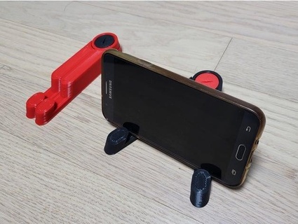 folable smart phone stand dusdlgh 3d print model - Mito3D