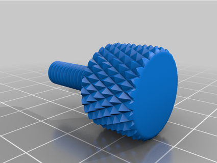 1 4 x20 knurled knob bolt mdwyn85 3d print model - Mito3D