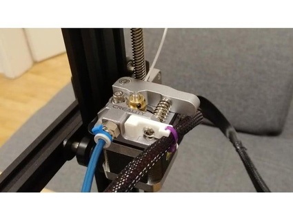 mk8 metal ekstrüder kablo Kulp destek gizli 3d print model - Mito3D