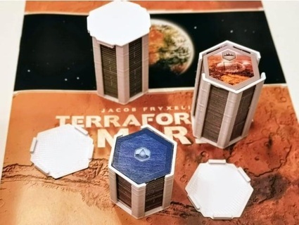 terraforming mars - tile holder gotling 3d print model - Mito3D