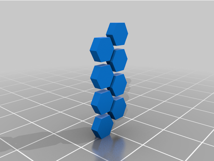 parameterized hexagonal mesh ofloveandhate 3d print model - Mito3D