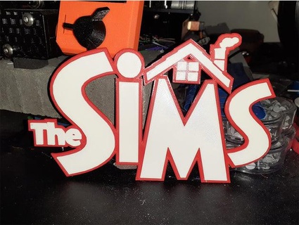sims 1 logo 3dtwinkie 3d print model - Mito3D