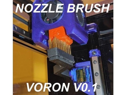 servo nozzle brusher voron v01 genericgeek 3d print model - Mito3D