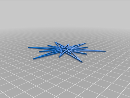 configurable xmas stars things 3d print model - Mito3D