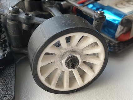 xray m18 pro wheel + drift tire masacz 3d print model - Mito3D