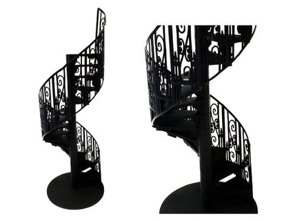 Spiral Treppe 1 12 Rahmen Puppenhäuser garylavart 3d print model - Mito3D