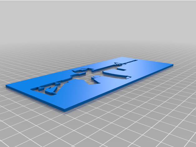 ar 15 magnético estêncil idy26 3D print model - Mito3D