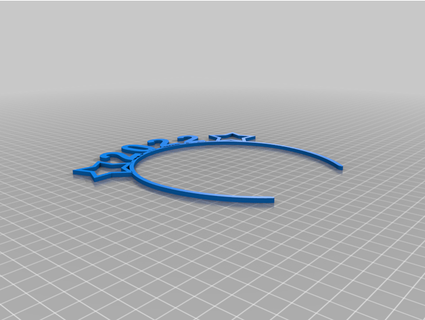 new years headband 2022 matthewlooi 3d print model - Mito3D