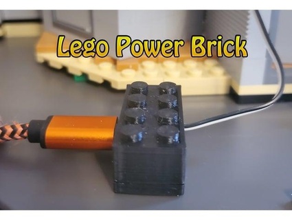 Lego ladrillo micro USB mods elevando 3d print model - Mito3D