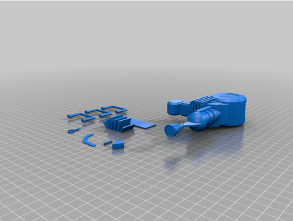 fucile raggi merluzzo vero cane 3d print model - Mito3D