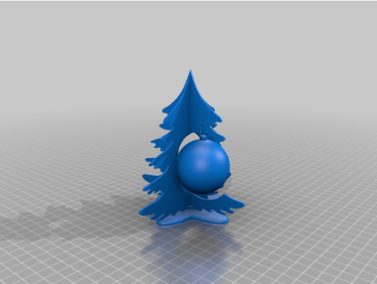 christmas tree ball remix whdr 3d print model - Mito3D