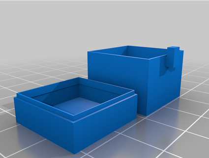 Minecraft ispirato petto scatola diercustomcrafts 3d print model - Mito3D